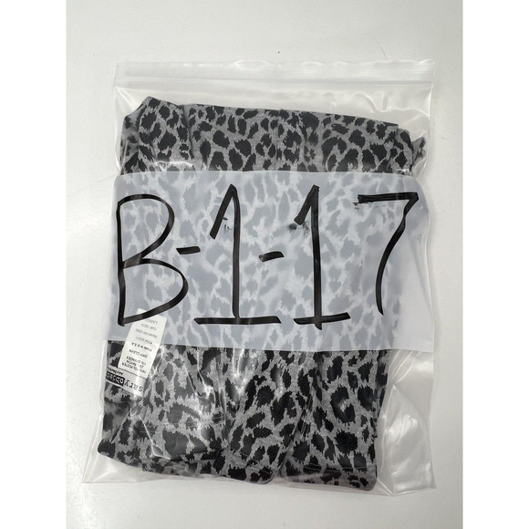 Womens Necessary Objects Dress Size Large Gray Black Animal Print Sleeveless - Picture 13 of 13